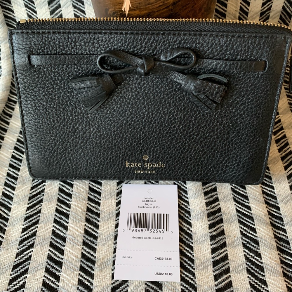 Wristlet Hayes black warm Kate spade wallet black - Picture 6 of 7